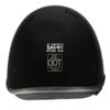 Milwaukee Performance Helmets Unisex-Adult Half Bare Bones Helmet (Shiny Black, Medium) view 4
