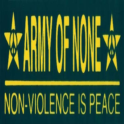 Infamous Network Army Of None - Non-Violence Is Peace - Magnetic Bumper Sticker/Decal Magnet (5.5" X 1.5")