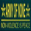 Infamous Network Army Of None - Non-Violence Is Peace - Magnetic Bumper Sticker/Decal Magnet (5.5" X 1.5") view 1