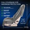 Dri Seats Waterproof Car Seat Cover Premium Sweat Towel with Slip Resistant Backing for Front Seats in Cars, Trucks, SUVs Universal Seat Covers & Liner, Easy Install (Gray, Extra Large) view 3