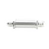 8AN -8AN AN8 Billet Aluminum Magnetic Fuel Filter 30 Micron Silver Anodised view 1
