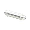8AN -8AN AN8 Billet Aluminum Magnetic Fuel Filter 30 Micron Silver Anodised view 3