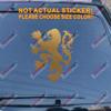 Dutch Lion Decal Sticker Netherlands Holland Car Vinyl Pick Size Color die Cut no bkgrd (Gold, 24'' (61.0cm)) view 1