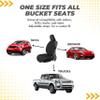 QIKCOVER Premium Waterproof Car Seat Cover - Sweatproof, Universal Fit, Non-Slip, Durable Protector for Dirt, Spills, Pet Claws - Auto, SUV, Truck Compatible (Black) view 2