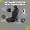 QIKCOVER Premium Waterproof Car Seat Cover - Sweatproof, Universal Fit, Non-Slip, Durable Protector for Dirt, Spills, Pet Claws - Auto, SUV, Truck Compatible (Black) view 3