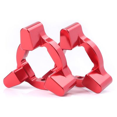 GZYF Universal Motorcycle 19mm CNC Aluminum Hexagon Suspension Fork Preload Adjusters for Suzuki for Yamaha for Kawasaki for Ducati for HONDA 19MM, Red