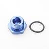 3AN AN3-3AN Flare Plug Fitting With O Ring Seal Aluminum Blue view 1