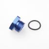 3AN AN3-3AN Flare Plug Fitting With O Ring Seal Aluminum Blue view 3