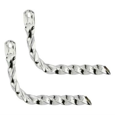 Alta All Twisted Muffler Tailpipe, Multiple Colors (Chrome)