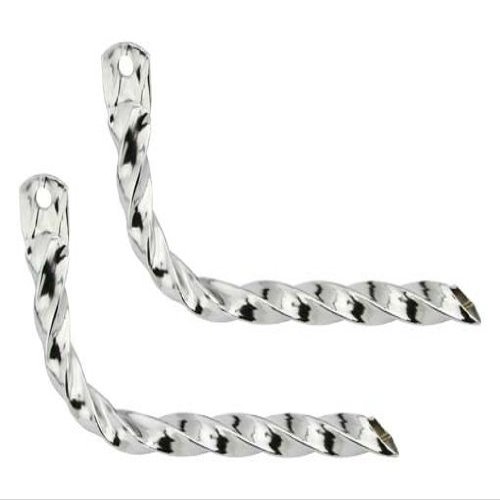 Alta All Twisted Muffler Tailpipe, Multiple Colors (Chrome)