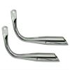 Alta Oblique Straight Tapered Muffler Tailpipe, Chrome, Multiple Styles (Without Holes) view 1