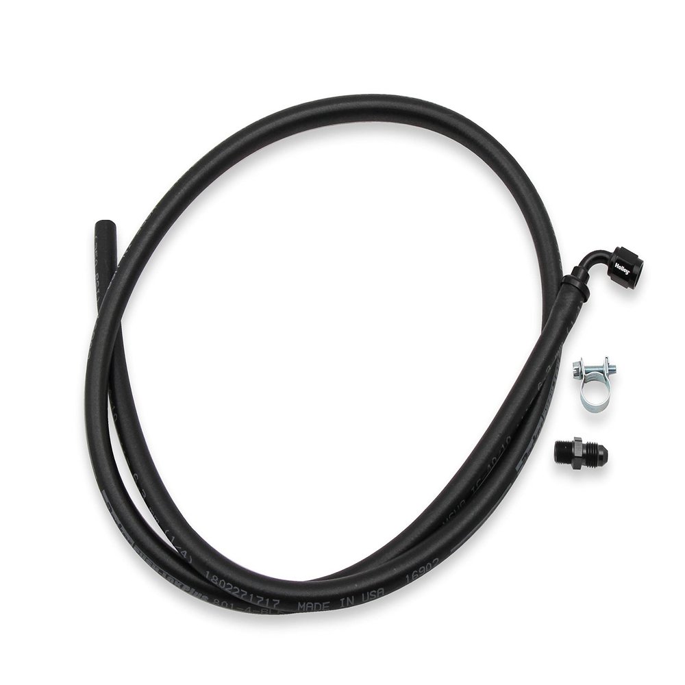 Holley 26-552 LS Steam Tube Kit w/Black Push-On Hose