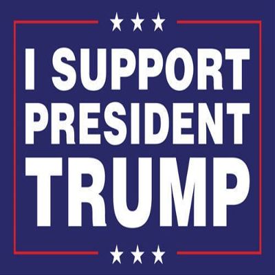 Magnet I Support President Trump 4x6 Rectangle Bumper Magnetic Sticker Decal Size: 4x6 Inches