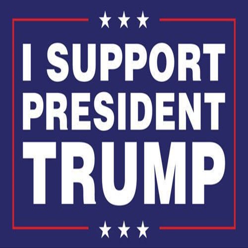 Magnet I Support President Trump 4x6 Rectangle Bumper Magnetic Sticker Decal Size: 4x6 Inches