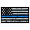 Magnet 3 Inch Thin Blue Line Rustic American Flag Magnetic Sticker Decal Size: 2x3 Inches view 1