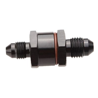 AN6 Male To AN6 Male 30 Micron High Flow Billet Turbo Oil Feed Line Filter Black