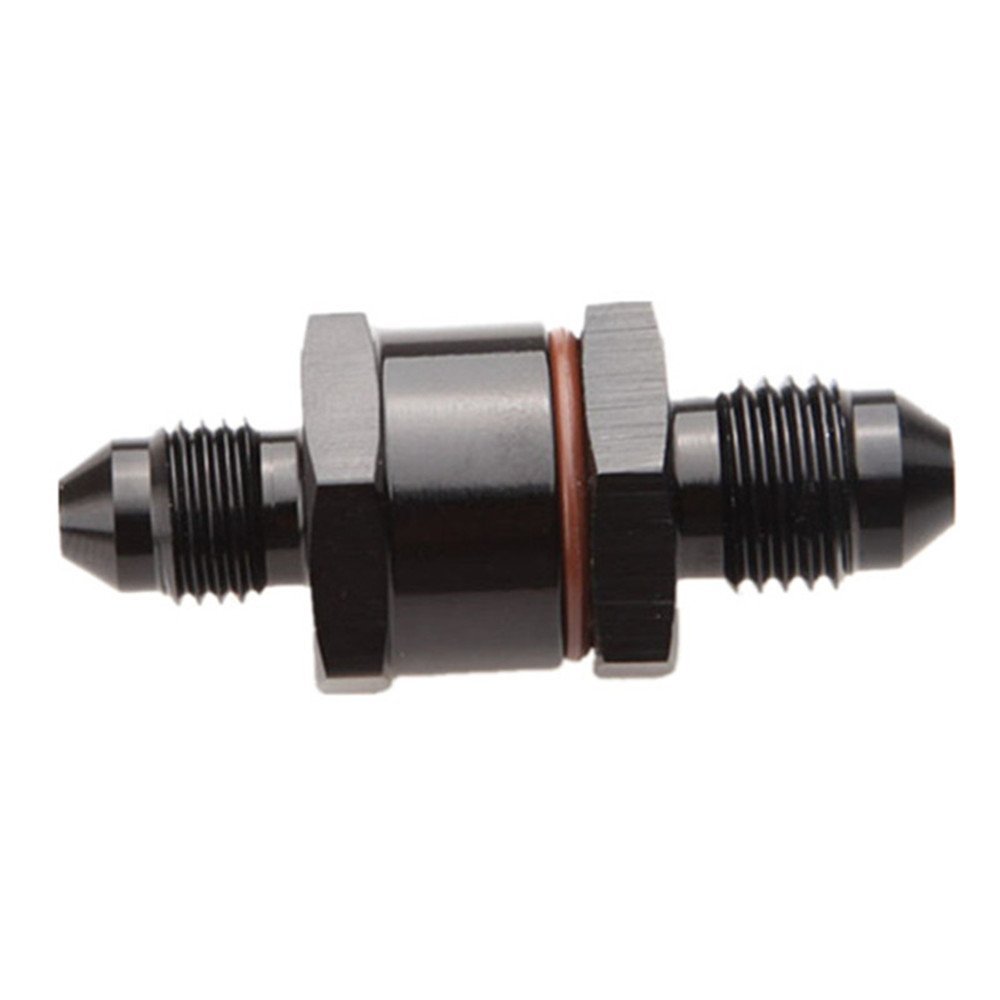 AN6 Male To AN6 Male 30 Micron High Flow Billet Turbo Oil Feed Line Filter Black