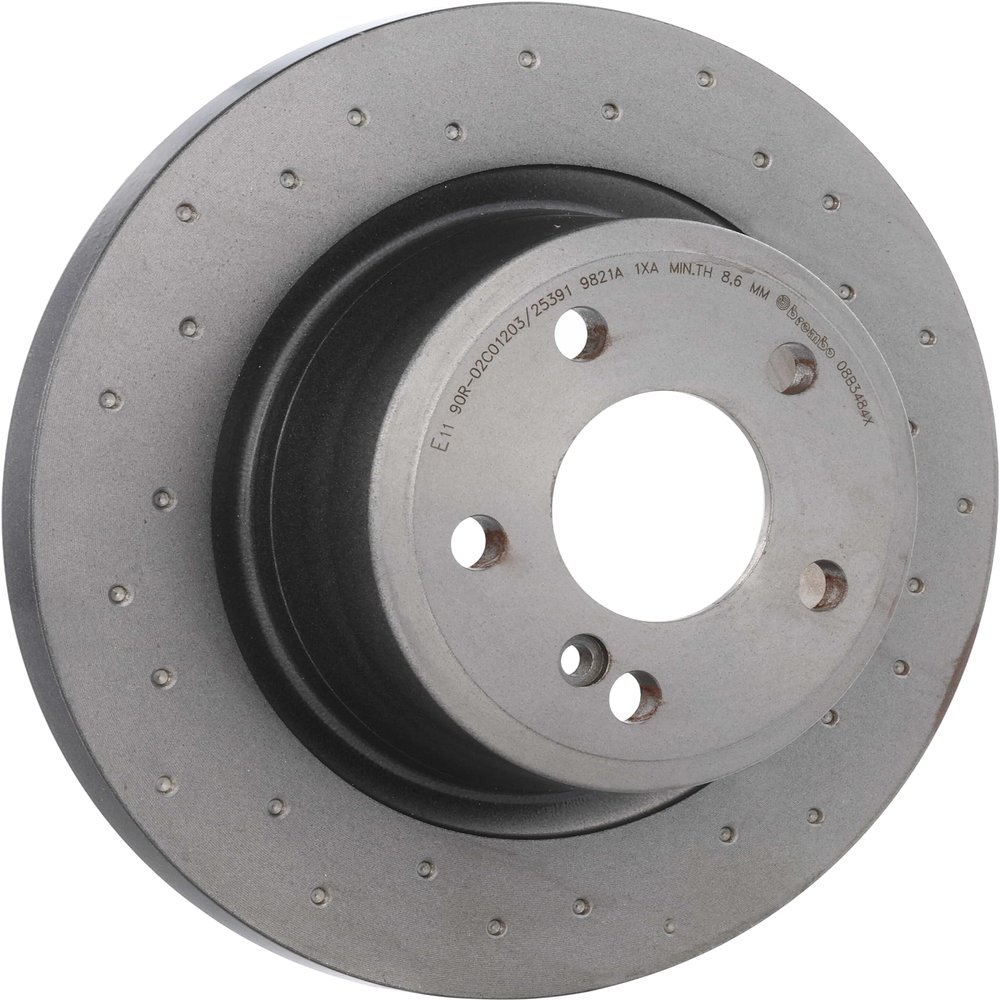 Brembo 08.B348.4X Xtra UV Coated solid drilled Rear Brake Rotor MERCEDES-BENZ/MERCEDES-BENZ (BBDC) OE# A2464230112