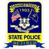 Magnet 4 Inch Connecticut State Police Trooper Retired Magnetic Sticker Decal Size: 4x4 Inches view 1