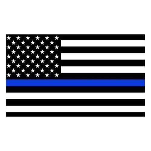 Magnet 5 Inch Thin Blue Line American Flag Support Police Magnetic Sticker Decal Size: 3x5 Inches