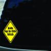 5" X 5" Kids Up in This Bitch Yellow Funny Vinyl DIE Cut Decal for Your car, Truck, Window, Laptop, MacBook, or virtually Any Other Smooth Surface. view 1