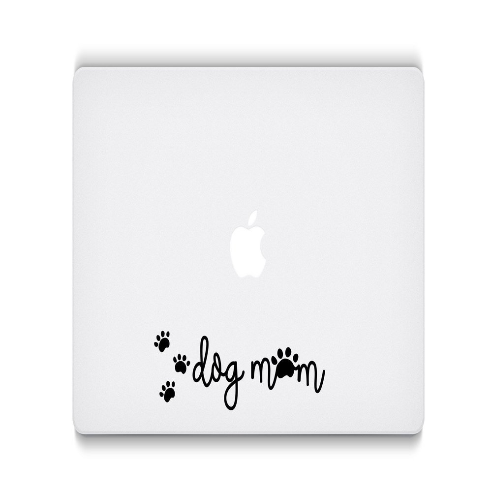 Dog Mom Cute Prints - Vinyl Decal - Car Truck Laptop - Select Size