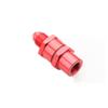 3AN Male To -3AN Female High Flow Billet Turbo Oil Feed Line Filter 80 Micron Red view 3