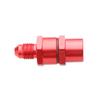 3AN Male To -3AN Female High Flow Billet Turbo Oil Feed Line Filter 150 Micron Red view 1