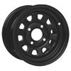 4/110 ITP Steel Wheel 12x7 2.0 + 5.0 Black for Yamaha TIMBERWOLF 250 4X4 1994-2000 view 1