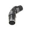 8AN AN8 To 1/2" NPT 45 Degree Swivel Hose End Fitting Adaptor Aluminum Black view 2