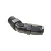 8AN AN8 To 1/2" NPT 45 Degree Swivel Hose End Fitting Adaptor Aluminum Black view 3