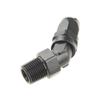 8AN AN8 To 1/2" NPT 45 Degree Swivel Hose End Fitting Adaptor Aluminum Black view 4