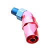8AN AN8 To 1/4" NPT 45 Degree Swivel Hose End Fitting Adaptor Aluminum Red/Blue view 4