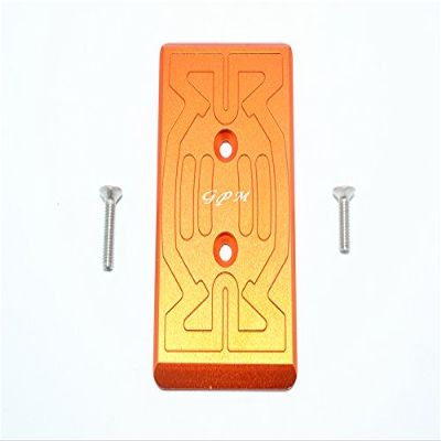 GPM for Arrma Nero 6S BLX (AR106009, AR106011) & Fazon 6S BLX (AR106020) Upgrade Parts Aluminum Front Chassis Protection Plate - 1Pc Set Orange
