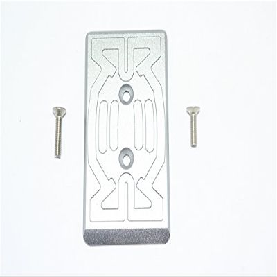 GPM for Arrma Nero 6S BLX (AR106009, AR106011) & Fazon 6S BLX (AR106020) Upgrade Parts Aluminum Front Chassis Protection Plate - 1Pc Set Gray Silver