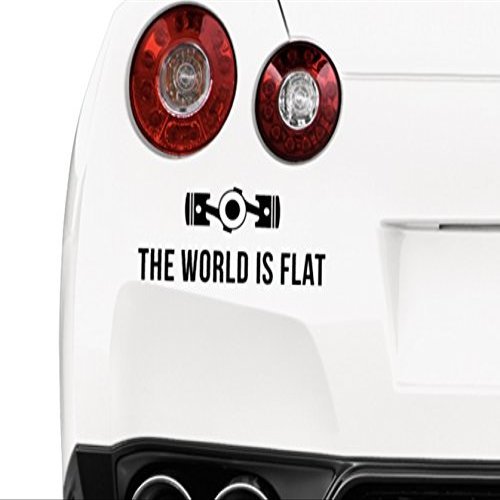 6" JDM The World is Flat Vinyl Decal Buy 2 get 3rd Free