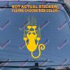 Cat Scratch Claw Car Decal Sticker Vinyl die Cut no Background Pick Size Color (Yellow, 6'' (15.2cm)) view 1