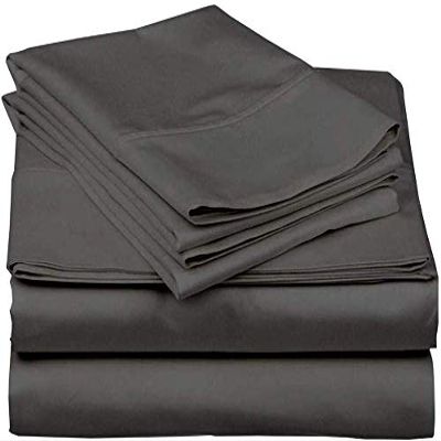 RV Sheet Set (4PCs) 100% Cotton Bedding Sheets Set for Campers, Easy to fit in RV-Mattress 10-16 Inch Deep Pocket, Bed Sheet Set for Bunk Beds RV King 72"X80" Light Grey Solid