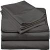 RV Sheet Set (4PCs) 100% Cotton Bedding Sheets Set for Campers, Easy to fit in RV-Mattress 10-16 Inch Deep Pocket, Bed Sheet Set for Bunk Beds RV King 72"X80" Light Grey Solid view 1