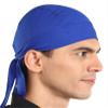 Tough Headwear Skull Caps - Head Wraps for Men - Summer Mens Dreads Do Rag - Cooling Helmet Liners - Hard Hat Liner, Du Rag - Workout, Cycling, Motorcycle Pirate Bandana Blue view 1