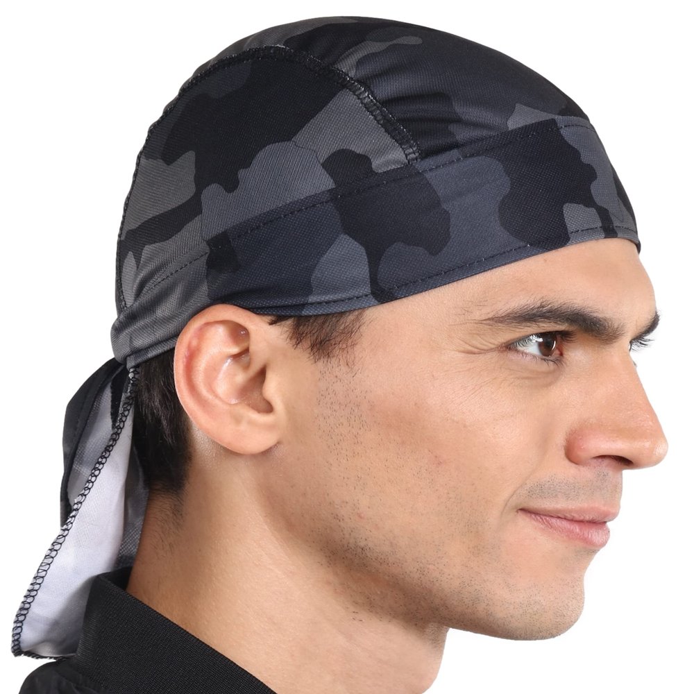 Tough Headwear Skull Caps - Head Wraps for Men - Summer Mens Dreads Do Rag - Cooling Helmet Liners - Hard Hat Liner, Du Rag - Workout, Cycling, Motorcycle Pirate Bandana