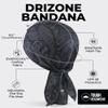 Tough Headwear Cooling Helmet Liners - Do Rag Skull Caps for Men - Cooling Head Wraps, Hard Hat Liner - Motorcycle Pirate Bandana, Black view 3