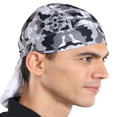 Tough Headwear Cooling Helmet Liners - Do Rag Skull Caps for Men - Cooling Head Wraps, Hard Hat Liner - Motorcycle Pirate Bandana, Green