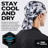 Tough Headwear Cooling Helmet Liners - Do Rag Skull Caps for Men - Cooling Head Wraps, Hard Hat Liner - Motorcycle Pirate Bandana, Green view 2