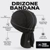 Cooling Helmet Liners - Do Rag Skull Caps for Men - Cooling Head Wraps, Hard Hat Liner - Motorcycle Pirate Bandana (Black) view 3
