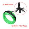 1/4" x 50' Synthetic Winch Rope w/Rock Guard + Hawse Fairlead Compatible with ATV UTV SUV Off-Road Ramsey (Red Hawse Fairlead, Green Winch Rope) view 4