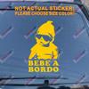 Bebe A Bordo Spanish Decal Sticker Car Vinyl Baby on Board Carlos Hangover (Yellow, 12'' (30.5cm)) view 1