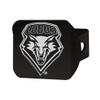 FANMATS 22137 New Mexico Lobos Black Metal Hitch Cover with Metal Chrome 3D Emblem view 2
