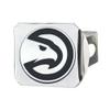 FANMATS 22717 Atlanta Hawks Chrome Metal Hitch Cover with Chrome Metal 3D Emblem view 2