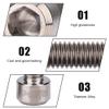 Titanium Disk Brake Bolts Hex Bolt 2Pcs M6 X 25Mm Screw Bolts for Mountain Bike ycle Disc Brake Caliper (Titanium Color) view 3